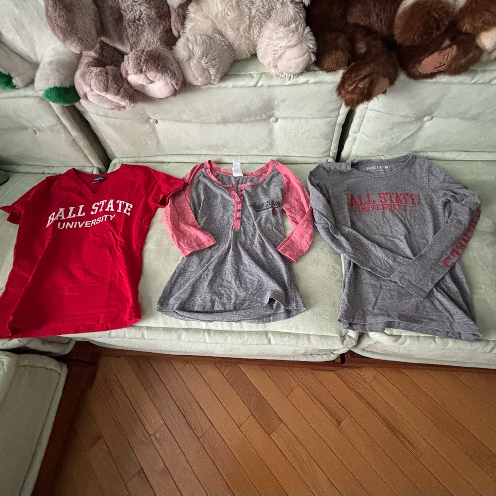 LOT Ball State University Shirts sz Small